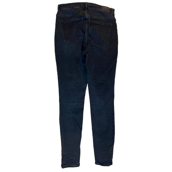 Express Denim Perfect Skinny Legging Jeans High Rise Stretch Black Size 6R/6R - Picture 2 of 10